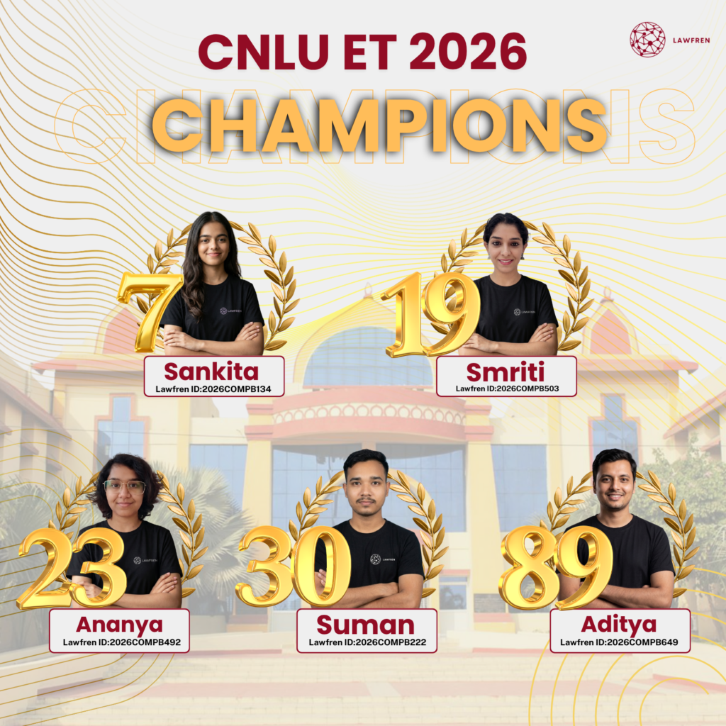 Lawfren CNLU-ET 2026 Toppers
