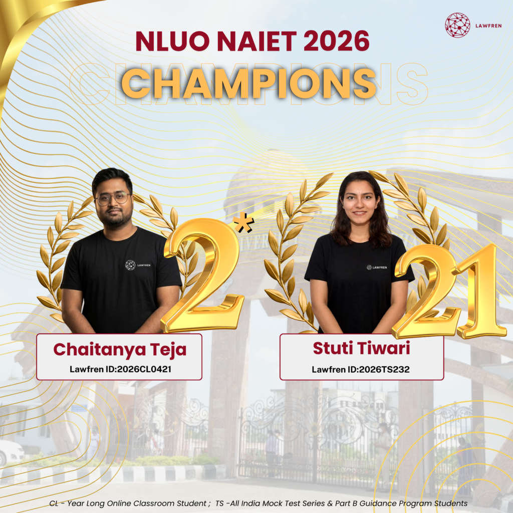 Lawfren NLUO NAIET 2026 Toppers
